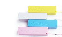 Batterie externe portable 2600 mAh en forme de parfum avec micro USB universel pour téléphones mobiles et autres produits numériques