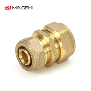 Tornillo de rosca de latón, accesorios de compresión de Gas y agua para tuberías PEX multicapa - Product Image 1