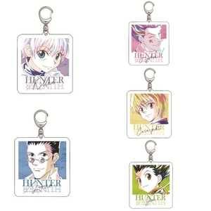 Porte-clés Anime HUNTER X HUNTER Killua Irumi <span class=keywords><strong>Hisoka</strong></span>, figurine en acrylique mignonne, pendentif porte-clés, porte-clés, modèle de collection, jouet <span class=keywords><strong>cosplay</strong></span>, cadeau - Product Image 1