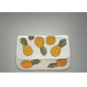 Lujoso bolso cruzado bordado con cuentas de semillas hecho a mano con correa ajustable con hermoso - Product Image 2