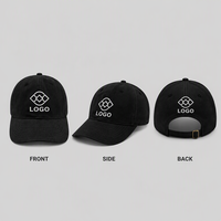 Casquette de baseball vintage à 6 panneaux avec logo personnalisé imprimé - Unisexe, ajustable, polyester/coton