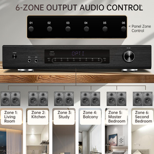 Sistema Audio Hypersound 600W HiFi 12ch BT5.3 amplificatore digitale ad alta potenza 50 wx12ch classe di potenza D per alberghi chiese - Product Image 2