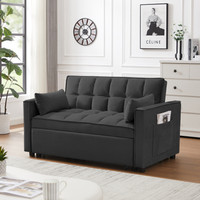 Canapé-lit futon convertible en velours, confortable pour chambre et salon, fauteuil-lit pliant deux places, vente en gros
