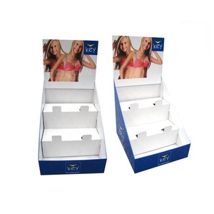 Wholesale Custom Foldable Eco-Friendly Cardboard <b>Counter</b> Top Display Rack for POP Corrugated Underwear Rack - Product Image 6