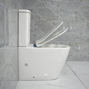 WC à deux pièces MWD WaterMark à <span class=keywords><strong>prix</strong></span> bas, toilettes en céramique, toilettes modernes pour salle de bain, à poser contre le mur, 450 mm - Product Image 2