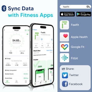 Ready <span class=keywords><strong>Stock</strong></span> 180kg Wireless Bluetooth Badezimmer Waage Elektronische LED-Anzeige Körperfett waage mit kostenloser App - Product Image 6