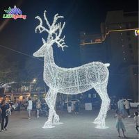 Premium Kerst 3d Led Decor Outdoor Binnentuin Rendieren Tunnel Boog Dieren Bloemen Valentijnsdag Display Motief Lichten
