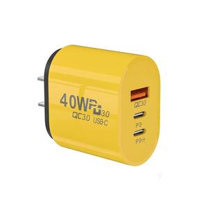40W Dual PD + USB Cargador rápido Puerto tipo C Compatible 20W Carga rápida Enchufe Estándar Eléctrico UE/EE. UU. - Product Image 6