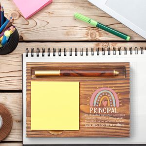 Support de bloc-notes en bois massif imprimé sur mesure, porte-cartes et porte-notes pour notes autocollantes, porte-cartes de luxe, support de jeu de cartes - Product Image 5