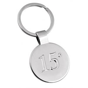 Portachiavi in Metallo Personalizzabile con Design Rotondo a 15 Sfere per Uso Aziendale con Logo Personalizzato - Product Image 1