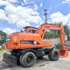 <b>Cheap</b> Sale Doosan Dh140w-7 15.1TON Used Hydraulic Wheel Excavator 2020 Model 0.6m <b>Bucket</b> 86KW Engine Powered - Product Image 5