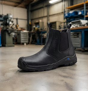 Bottes <span class=keywords><strong>de</strong></span> <span class=keywords><strong>sécurité</strong></span> industrielles robustes pour l'exploitation minière, avec embout en acier, résistantes aux chocs et anti-perforation, <span class=keywords><strong>sans</strong></span> <span class=keywords><strong>lacets</strong></span> - Product Image 4