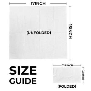 [3.000 pezzi] Tovaglioli da Cena a 2 Veli 15 x 17 Piegati in 1/8 Bianchi - Product Image 5