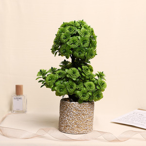 Plante artificielle en rose Jinhe 9x9x28cm, fleur en soie, décoration intérieure, verdure - Product Image 3