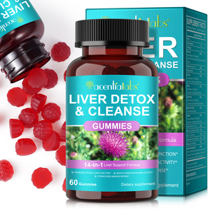 14-in-1 Label pribadi dukungan hati ekstrak Thistle susu Gummies Detox penurunan berat badan Vitamin-aktif botol liar - Product Image 2