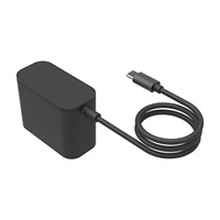 Chargeur rapide USB-C PD 65W avec câble fixe adapté aux smartphones/ordinateurs portables/autres appareils numériques EU/US/AU/UK en option