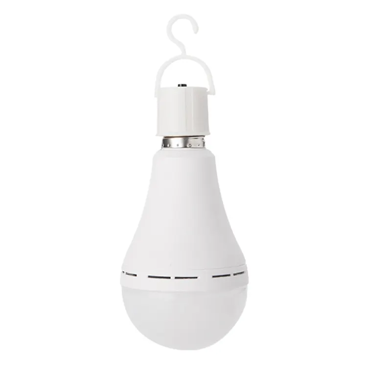 Casa all'aperto con gancio batteria automatica portatile emergenza Bombillo lampadina ricaricabile campeggio luce di emergenza a Led