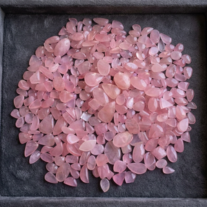 Quartz rose très rare, cabochon en quartz rose, pierre précieuse en quartz rose, lot de pierres précieuses en quartz rose polies pour la vente en gros - Product Image 1