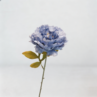 Fleur artificielle réaliste en soie, pivoine à tige unique, 7 couleurs, bouquet de fausses pivoines, imperméable, moderne, pour mariage, maison, fête