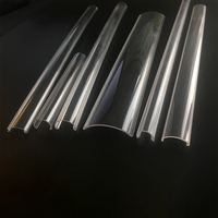 Diffuseur en PC pour profilé LED en aluminium en forme de U, blanc laiteux, longueur personnalisée, fabrication OEM