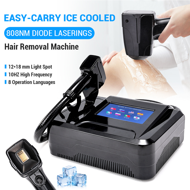 2025 Newest Portable Diode Laser Machine 808nm Hair Removal Machine for Salon and Home-use