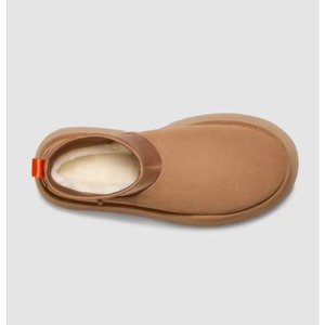 Botas de Nieve de Diseño para Mujer, con Suela Gruesa, Forro de Felpa, Parte Superior de Ante Sintético, Antideslizantes, Altura Media - Product Image 3