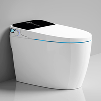 Articles sanitaires électriques au design moderne, cuvette de toilette intelligente monobloc en céramique, automatique et intelligente