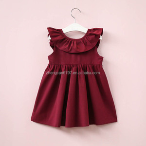 Beby Girl-ropa de verano para bebé, vestido plisado de princesa <span class=keywords><strong>Dr</strong></span>, sin mangas, con espalda descubierta y cuello de vaca - Product Image 3