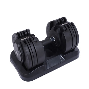 OEM Home Gym 20lbs 30lbs 45lbs 20kg Juego de mancuernas de mano de acero ajustable rápido Entrenamiento Bolsas de energía <span class=keywords><strong>Fitness</strong></span> Pesas libres - Product Image 1