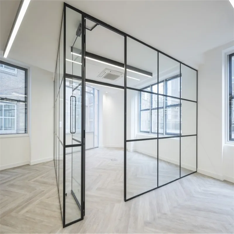 100 Serie Home Office Building Glas Divider Kantoor Divider Glas Partities