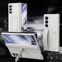 Étui de protection pour Samsung Galaxy Z Fold 7 6 5 4 3 5G avec support de bracelet, emplacement pour stylet S Pen et film protecteur d'écran