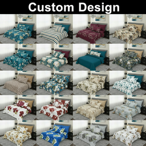 Nuevo Juego de Sábanas de 8 Piezas Ecológicas con Estampado de Cortinas Transparentes y Tela de Microfibra para Dormitorio y Uso Doméstico - Product Image 6