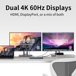 USB-C док-станция 17 в 1 с поддержкой питания 240 Вт, функция MST для систем Apple IOS и Windows - Product Image 4