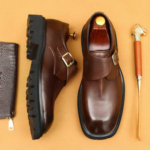 Chaussures Oxford en cuir imperméables pour hommes, fabriquées à la main, style britannique décontracté et luxueux, avec amorti, idéales pour les mariages - Product Image 4