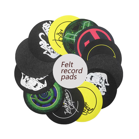 Manufacturer Custom Bamboo 3mm Eco-Friendly Record Pad Phonograph Vinyl CD Non-Slip Pad New Digital Printing Solid Color