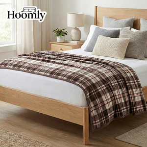 Hoomly Classical British Style Plaid Printing Twin Queen King Size Flannel <strong>Fleece</strong> Throw Blanket For Baby Adults Home <strong>Bedding</strong> - Product Image 2