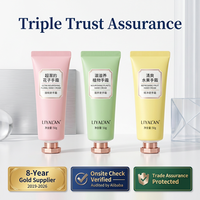 Lot de 3 Crèmes Mains Hydratantes OEM Florales et Fruitées Nourrissantes 50g Format Voyage Mini Vente en Gros Soins de la Peau