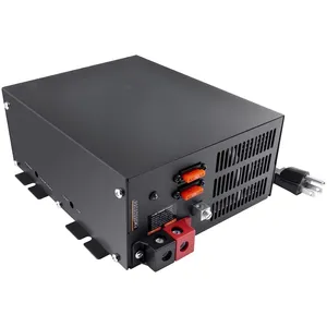Konverter daya 55Amp 110V ke 12V RV, konverter daya dengan fungsi RV bawaan 4 tahap pengisian daya cerdas dan fungsi Output yang dapat disesuaikan