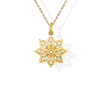 Accessoires de collier de mode évider pendentif fleur plaqué or 18 carats pendentif ras du cou pour les femmes