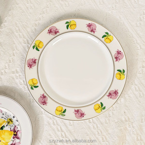 Sáng tạo hoa hộ gia đình trang trí tấm Tây ăn tối Tấm 10 inch 8 inch Dim <span class=keywords><strong>Sum</strong></span> tấm ăn tối tấm trong khách sạn - Product Image 3