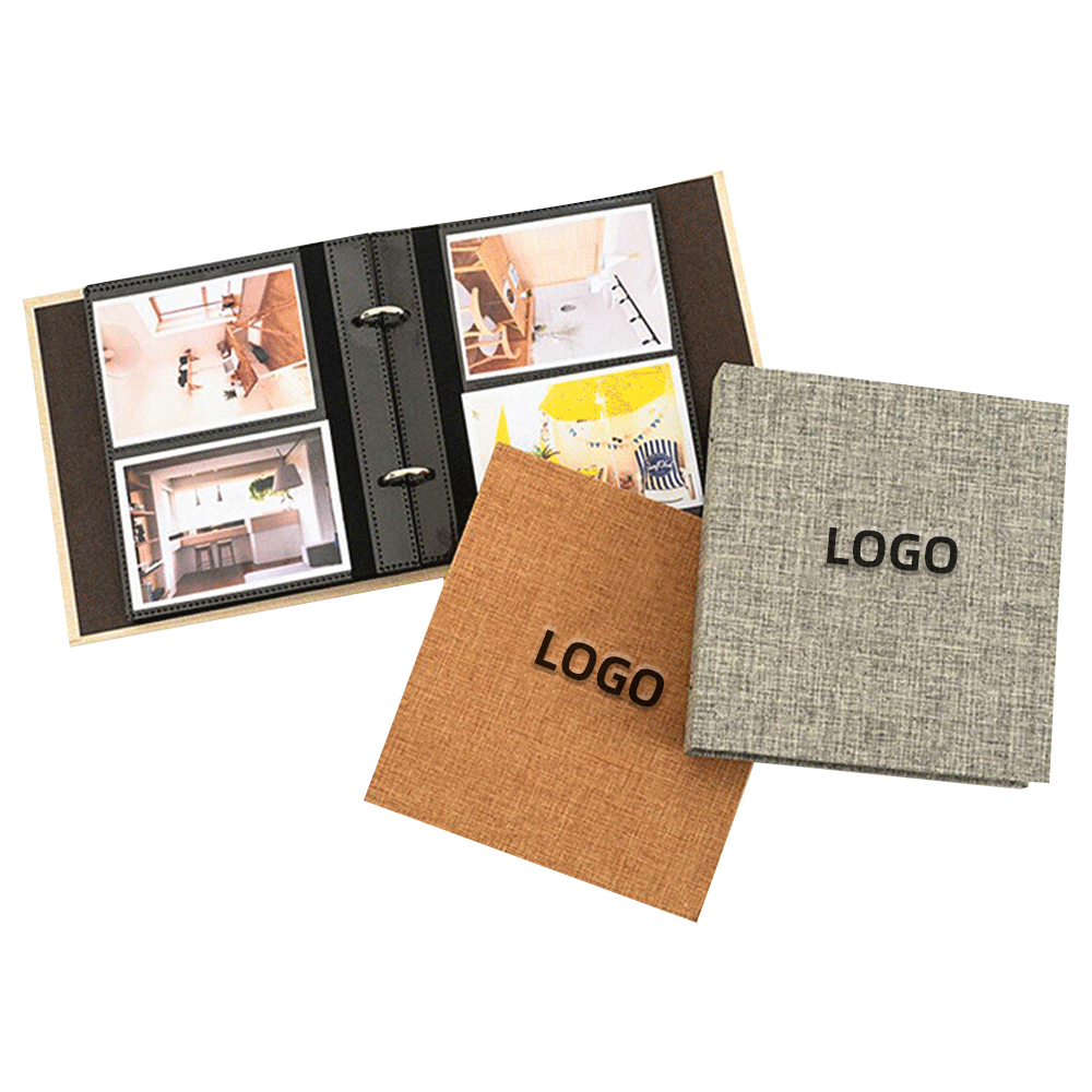 Custom Insert Pocket Photo Album Wholesale Cotton Linen 6 Inch Photo Book Album Cheap Mini Photo Album Scrapbook