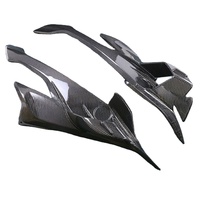 Aileron latéral fixe en fibre de carbone 3K pour moto S1000RR, accessoires intégrés, noir sergé léger