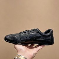 Chaussures décontractées pour hommes en cuir véritable faites à la main, tendance, de haute qualité, légères, confortables, à bout rond, modernes, pour la marche