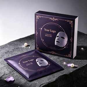 Eco-Friendly FX Modern Sheet Mask Packaging Paper Folding <b>Box</b> Window <b>Display</b> Customized Sachet Bag Four-Color Printing Magnetic - Product Image 5