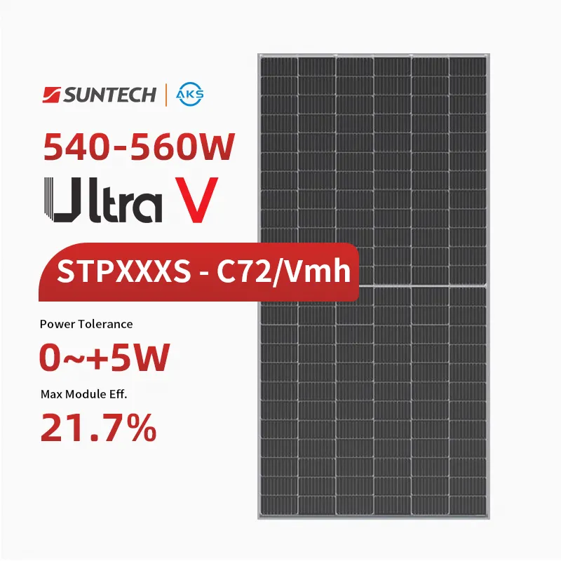 Suntech Ultra V \ Vmh Eff. لوح شمسي أحادي البلورية من من من من من من من من من أجل المنزل