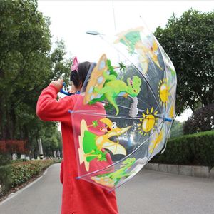 Stock Wholesale Students Kindergarten Kids Cartoon Children Child Kid Transparent <b>Windproof</b> <b>Umbrella</b> - Product Image 4