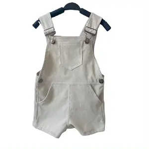 Schlussverkauf Unisex Kleinkinder-Shorts Overall Baby Corduroy Dungarees mit Fronttasche Kinder Kurze Hosen