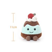 Petite poupée en peluche en forme de nourriture, adorable jouet en peluche mini gâteau de 11 cm pour animaux de compagnie