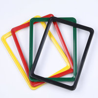 Bingkai Poster plastik A3-A6 kustom untuk iklan Pop rak Display label harga Supermarket untuk promosi