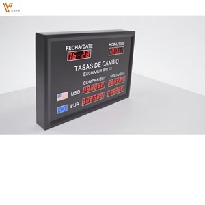 Panneau d'affichage LED adapté pour les banques, panneau numérique LED, panneau d'affichage des taux de change des devises, écran LED - Product Image 3